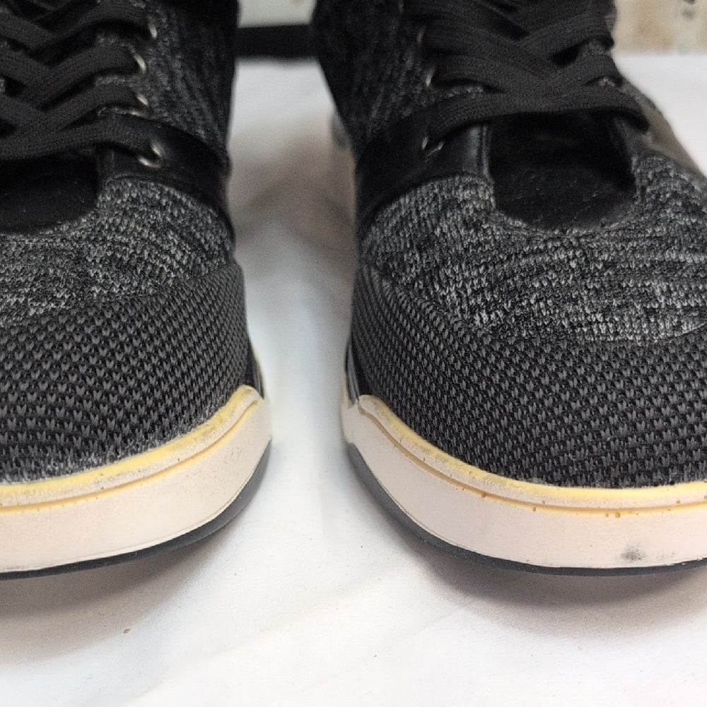 Guess Webber Black and Grey Hi-top Knit Sneakers. - Picture 7 of 8